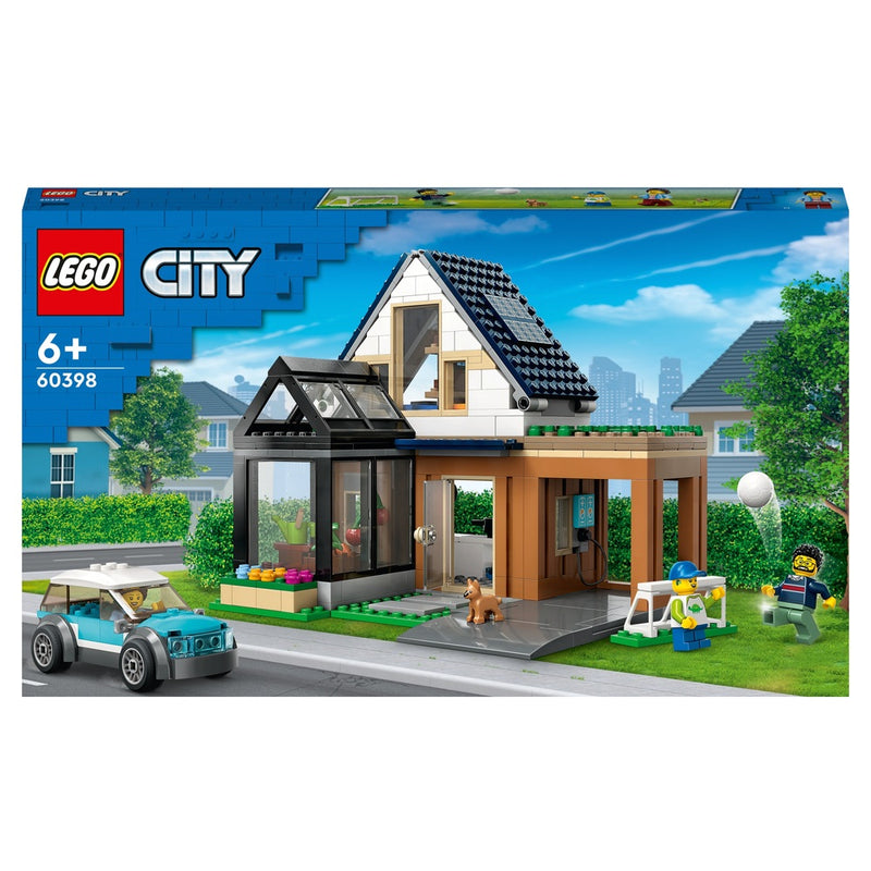 LEGO City 60398 Familienhaus mit Elektroauto Set
