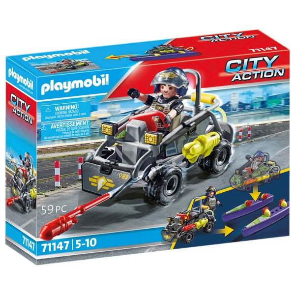 PLAYMOBIL City Action Set 71147 SWAT-Multi-Terrain-Quad