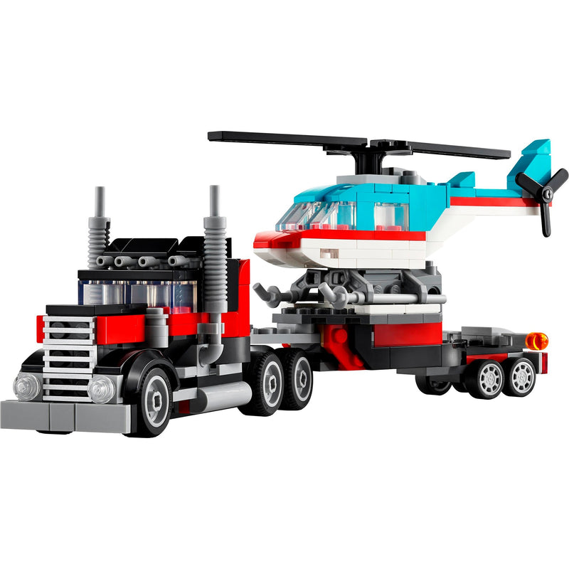 LEGO Creator 31146 Tieflader mit Hubschrauber 3-in-1
