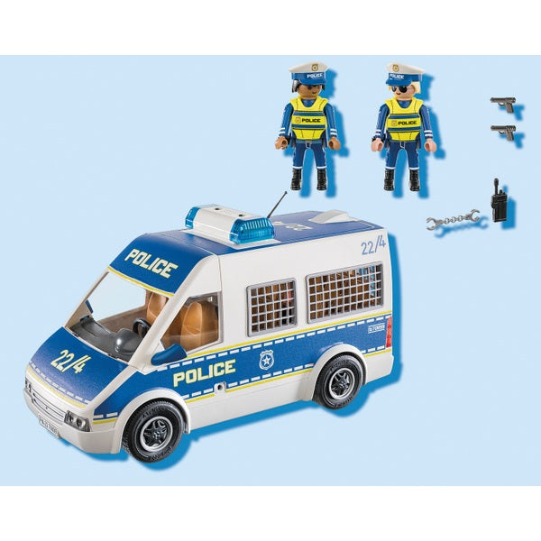playmobil City Action - Polizei-Mannschaftswagen mit Licht und Sound (70899)