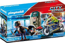 playmobil City Action - Polizei-Motorrad Verfolgung des Geldräubers (70572)
